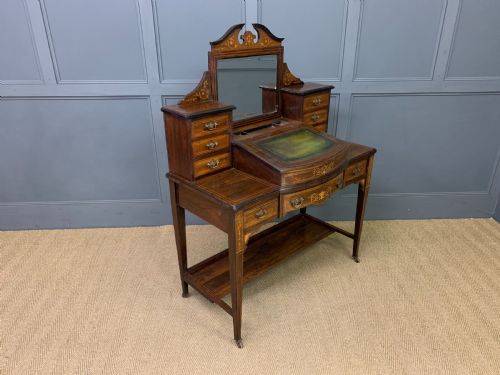 INLAID ROSEWOOD BONHEUR DU JOUR - ADDITIONAL PHOTO 14