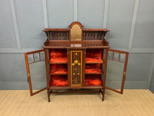 fig 2. Shapland and Petter Mahogany Display Cabinet