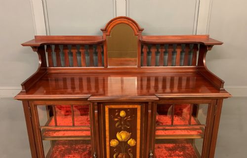 fig 4. Shapland and Petter Mahogany Display Cabinet
