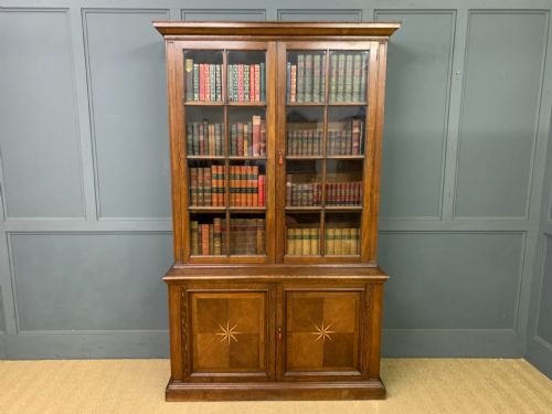 Oak Glazed Bookcase