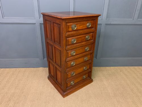Tall Walnut Chest of Drawers