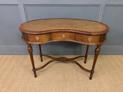 Mahogany Kidney Shaped Writing Table