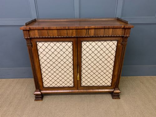 REGENCY PERIOD ROSEWOOD SIDE CABINET - ADDITIONAL PHOTO 1