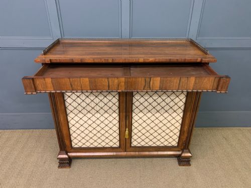 REGENCY PERIOD ROSEWOOD SIDE CABINET - ADDITIONAL PHOTO 11