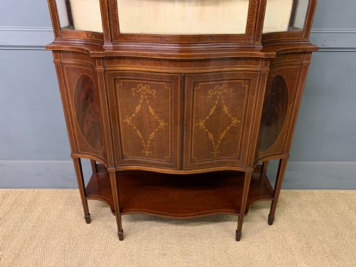 MAPLE CO INLAID MAHOGANY DISPLAY CABINET - ADDITIONAL PHOTO 1