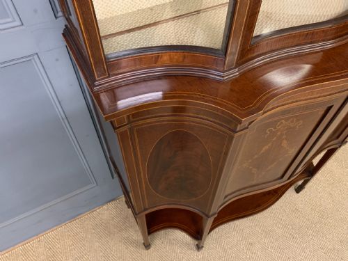 MAPLE CO INLAID MAHOGANY DISPLAY CABINET - ADDITIONAL PHOTO 6