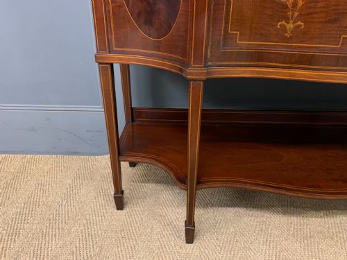 MAPLE CO INLAID MAHOGANY DISPLAY CABINET - ADDITIONAL PHOTO 7