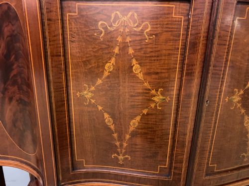 MAPLE CO INLAID MAHOGANY DISPLAY CABINET - ADDITIONAL PHOTO 9