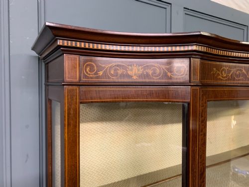 MAPLE CO INLAID MAHOGANY DISPLAY CABINET - ADDITIONAL PHOTO 11