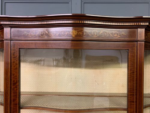 MAPLE CO INLAID MAHOGANY DISPLAY CABINET - ADDITIONAL PHOTO 13