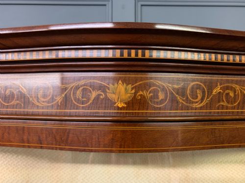 MAPLE CO INLAID MAHOGANY DISPLAY CABINET - ADDITIONAL PHOTO 14