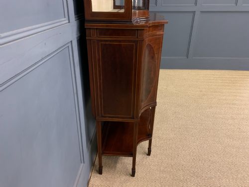 MAPLE CO INLAID MAHOGANY DISPLAY CABINET - ADDITIONAL PHOTO 20