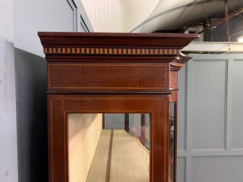MAPLE CO INLAID MAHOGANY DISPLAY CABINET - ADDITIONAL PHOTO 21