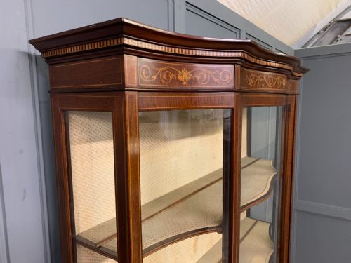 MAPLE CO INLAID MAHOGANY DISPLAY CABINET - ADDITIONAL PHOTO 22