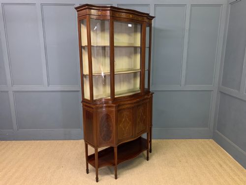 MAPLE CO INLAID MAHOGANY DISPLAY CABINET - ADDITIONAL PHOTO 24