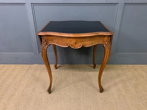 FRENCH WALNUT FLAP TABLE - ADDITIONAL PHOTO 1