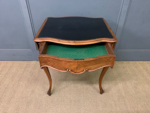 FRENCH WALNUT FLAP TABLE - ADDITIONAL PHOTO 4