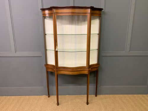 fig 2. Maple & Co. Inlaid Mahogany Display Cabinet