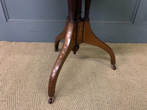 fig 4. Inlaid Mahogany Occasional Table by Maple & Co.