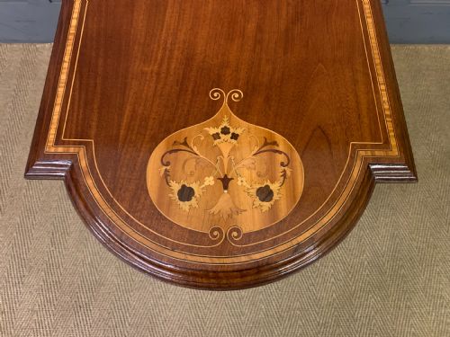 PRETTY INLAID MAHOGANY TABLE - ADDITIONAL PHOTO 9
