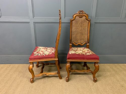fig 3. Pair of William & Mary Style Walnut Chairs by Waring and Gillow