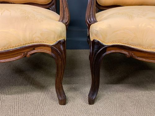 PAIR OF FRENCH ROSEWOOD FAUTEUILS - ADDITIONAL PHOTO 2