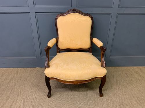 PAIR OF FRENCH ROSEWOOD FAUTEUILS - ADDITIONAL PHOTO 6