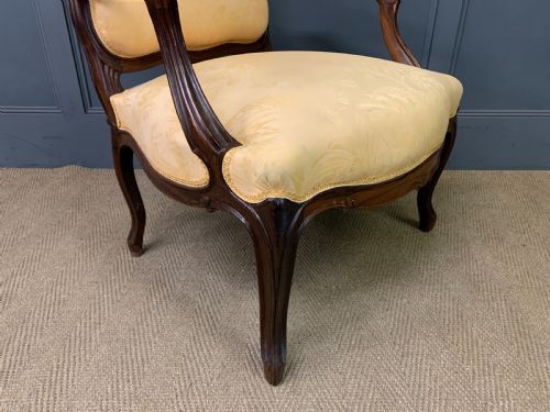 PAIR OF FRENCH ROSEWOOD FAUTEUILS - ADDITIONAL PHOTO 15