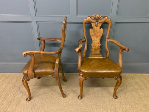 fig 2. Waring & Gillow Set of 8 Queen Anne Style Chairs