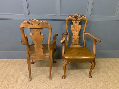 fig 3. Waring & Gillow Set of 8 Queen Anne Style Chairs