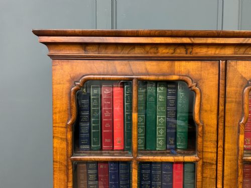 WARING GILLOW BURR WALNUT BOOKCASE - ADDITIONAL PHOTO 16