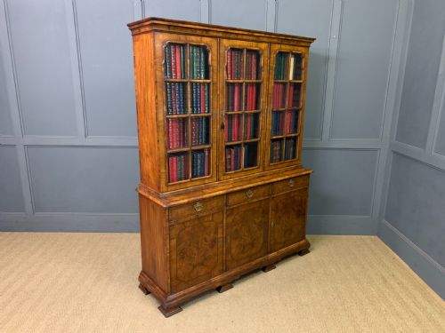 WARING GILLOW BURR WALNUT BOOKCASE - ADDITIONAL PHOTO 20