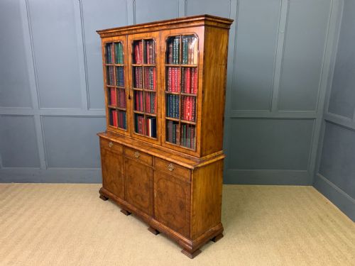 WARING GILLOW BURR WALNUT BOOKCASE - ADDITIONAL PHOTO 25