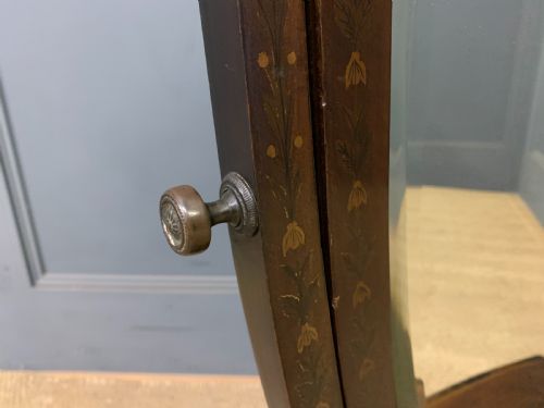 LARGE SCALE GEORGIAN INLAID TOILET MIRROR - ADDITIONAL PHOTO 10