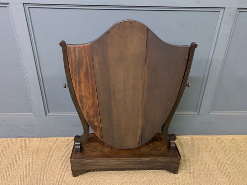 LARGE SCALE GEORGIAN INLAID TOILET MIRROR - ADDITIONAL PHOTO 12