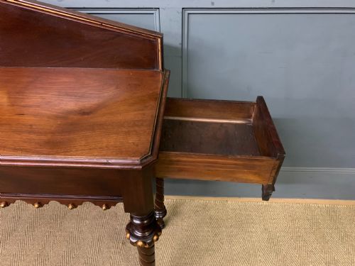 VICTORIAN MAHOGANY HALL TABLE - ADDITIONAL PHOTO 16