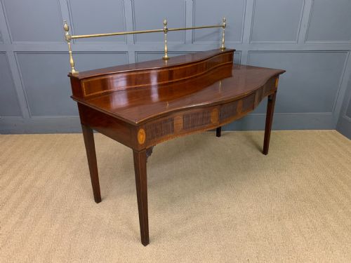 GEORGE III SERPENTINE FRONTED MAHOGANY SERVING TABLE - ADDITIONAL PHOTO 12