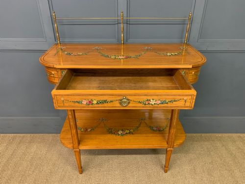 PAINTED SATINWOOD SIDE TABLE - ADDITIONAL PHOTO 13