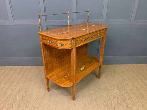 PAINTED SATINWOOD SIDE TABLE - ADDITIONAL PHOTO 14