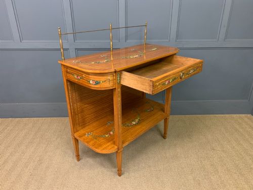 PAINTED SATINWOOD SIDE TABLE - ADDITIONAL PHOTO 17