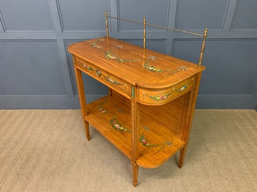 PAINTED SATINWOOD SIDE TABLE - ADDITIONAL PHOTO 18