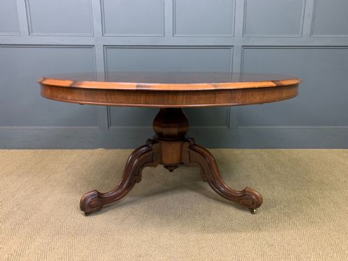VICTORIAN ROSEWOOD LOO TABLE - ADDITIONAL PHOTO 2