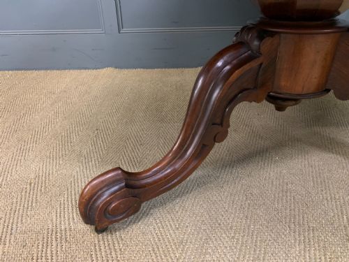 VICTORIAN ROSEWOOD LOO TABLE - ADDITIONAL PHOTO 4
