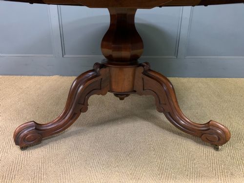 VICTORIAN ROSEWOOD LOO TABLE - ADDITIONAL PHOTO 5