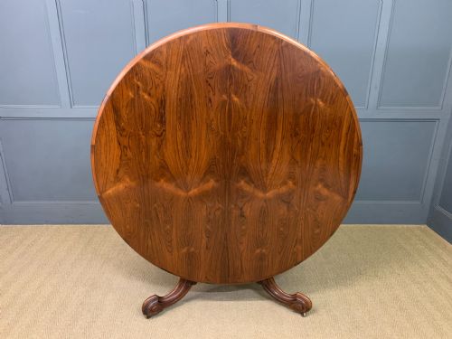VICTORIAN ROSEWOOD LOO TABLE - ADDITIONAL PHOTO 9