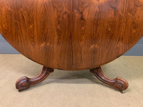 VICTORIAN ROSEWOOD LOO TABLE - ADDITIONAL PHOTO 11