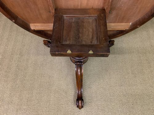 VICTORIAN ROSEWOOD LOO TABLE - ADDITIONAL PHOTO 17