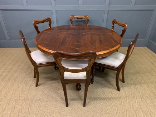 VICTORIAN ROSEWOOD LOO TABLE - ADDITIONAL PHOTO 19