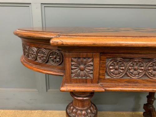 ANGLOINDIAN ROSEWOOD CHESS TOP TABLE - ADDITIONAL PHOTO 5