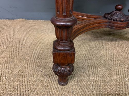 ANGLOINDIAN ROSEWOOD CHESS TOP TABLE - ADDITIONAL PHOTO 6